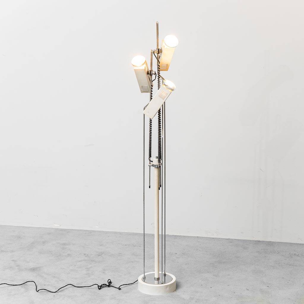 Vintage floor lamp in the style of Joe Colombo, space age design, 1970s