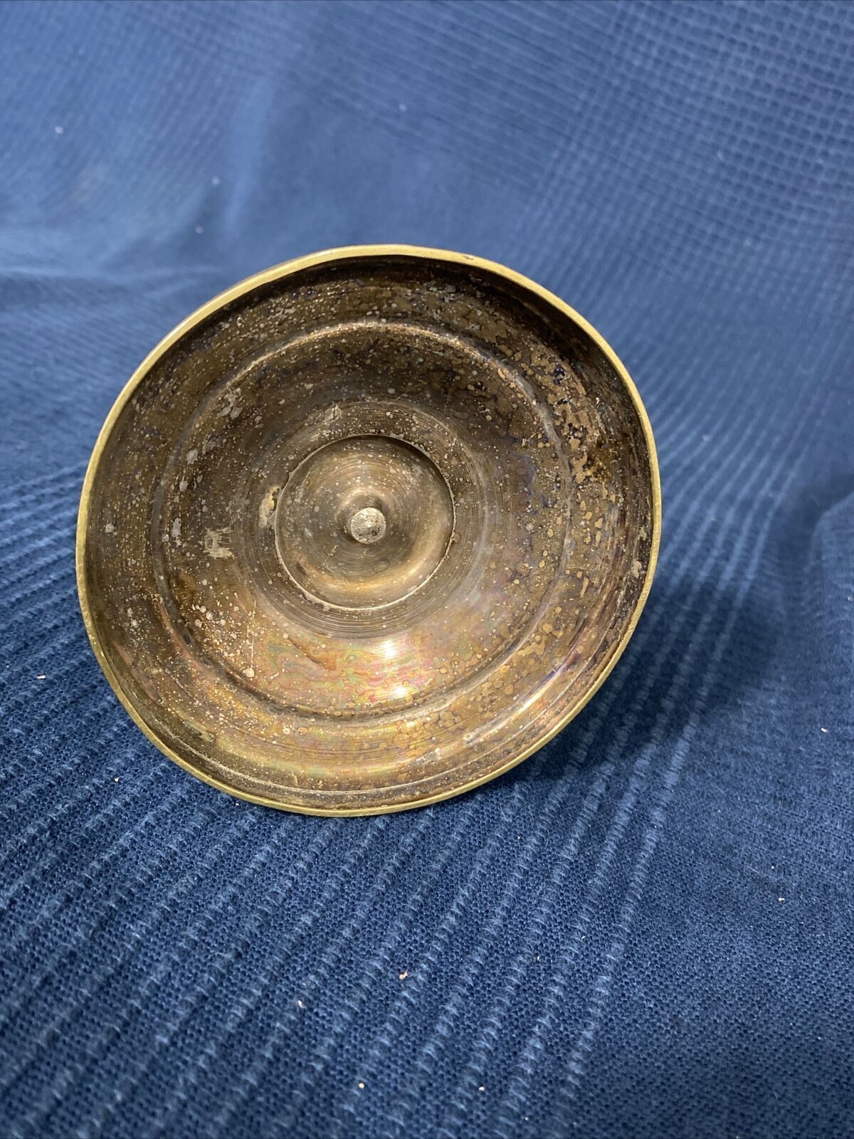 Old Louis-style brass candlestick