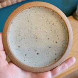 7 coasters / bottle / ceramic cup sandstone signed Le Tesson