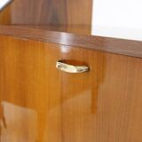 Paire de tables de chevet finition en noyer, Italie années 1960