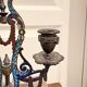Pair of Candelabra Chandelier Champlevé Enamel Napoleon III Barbedienne