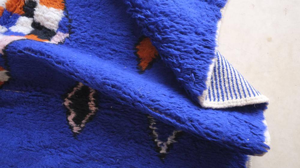 Tapis Marocain Bleu - 295 x 206 cm