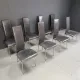 Vintage dining chairs by Giancarlo Vegni for Fasem, set of 8, 1980s