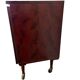 Vintage wooden wardrobe / small wardrobe on wheels
