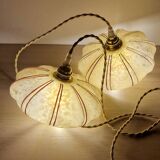 Clichy art deco glass walking lamp