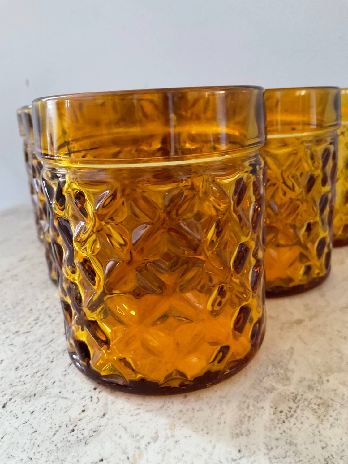 Série de 6 verres Pernod des années 70