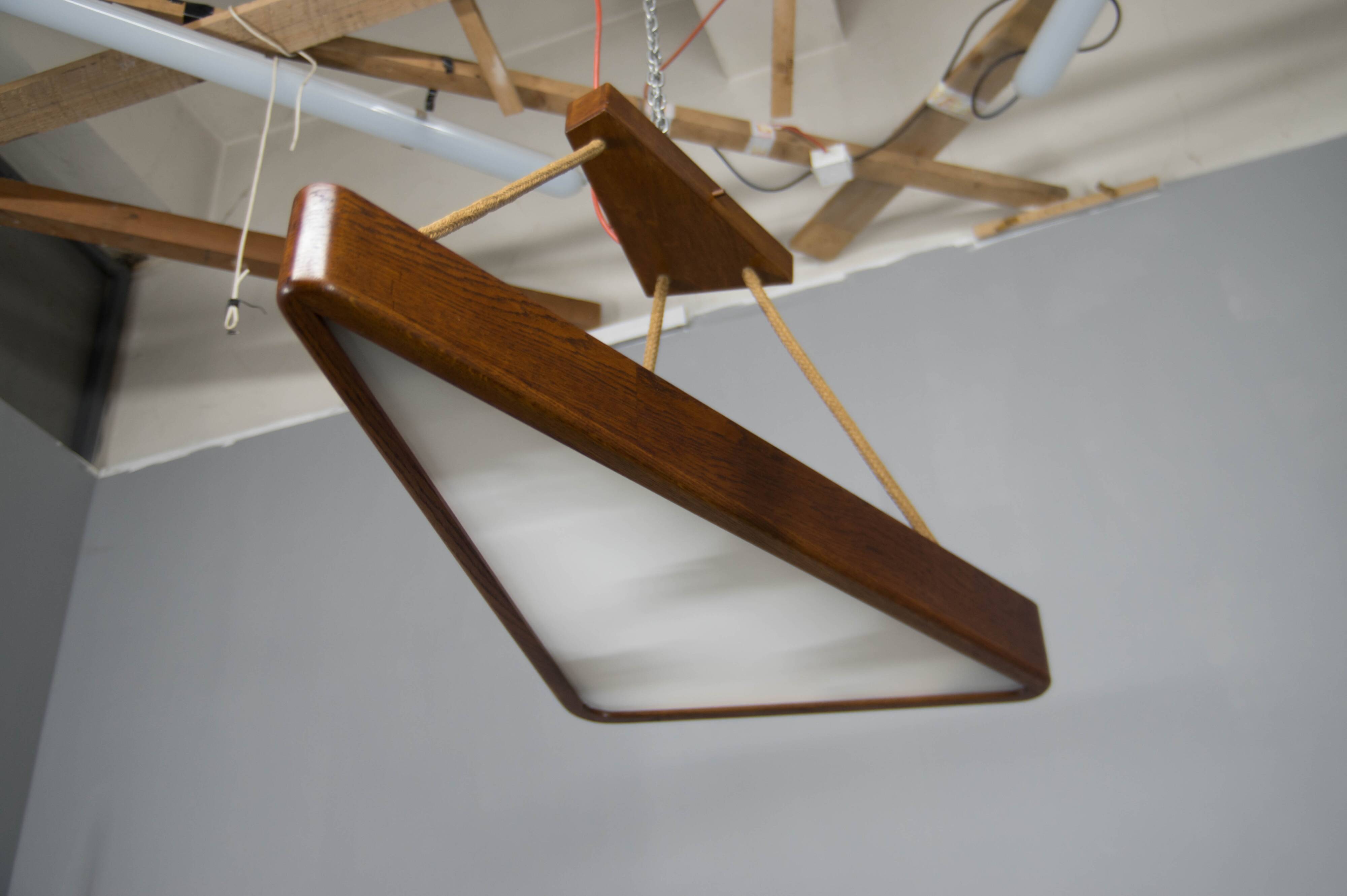 Mid-Century Modern Pendant Light by ULUV, 1960s – Restored