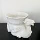 White Italian Ceramic Camel Flowerpot, Planter, Late 20th Century