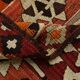 Light Green & Orange Tribal Turkish Kilim Rug, 141x305Cm