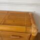 Commode italienne en bambou et rotin