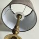 MASSIVE BRASS LAMP and VINTAGE Velvet