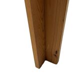 Vintage pinewood side table 60s handmade side table minimalist design