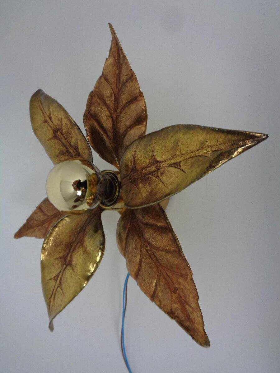 Hollywood Regency Wall Lamp by Willy Daro for Massive, Belgium, 1970s