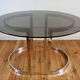 1970 glass and chrome Boris Tabacoffunfortunately Roche Bobois dining room table