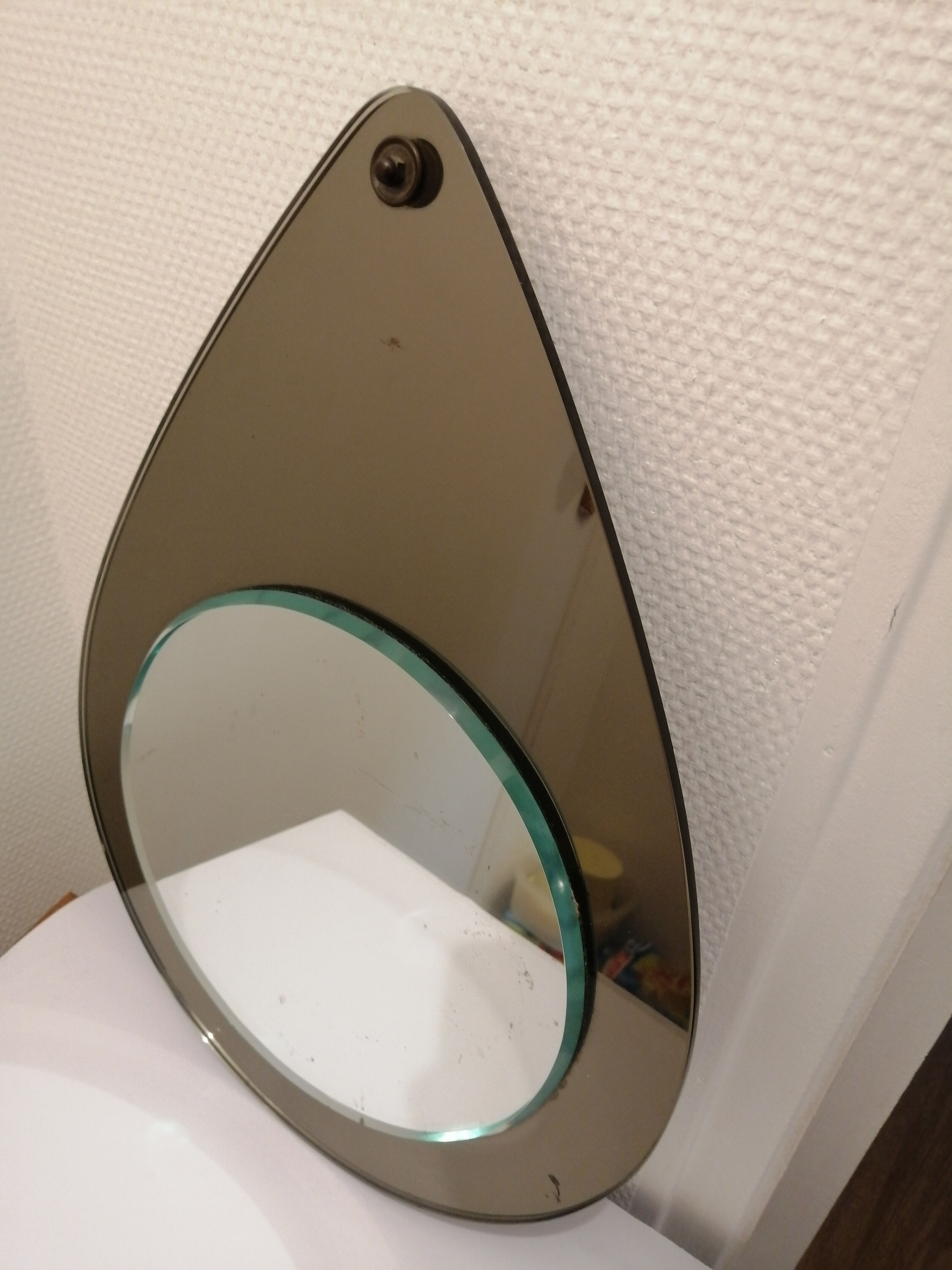 Vintage water drop mirror  30x43cm