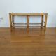 1950s straw bench