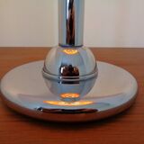 Italian orange plastic and chrome table lamp, 1960s