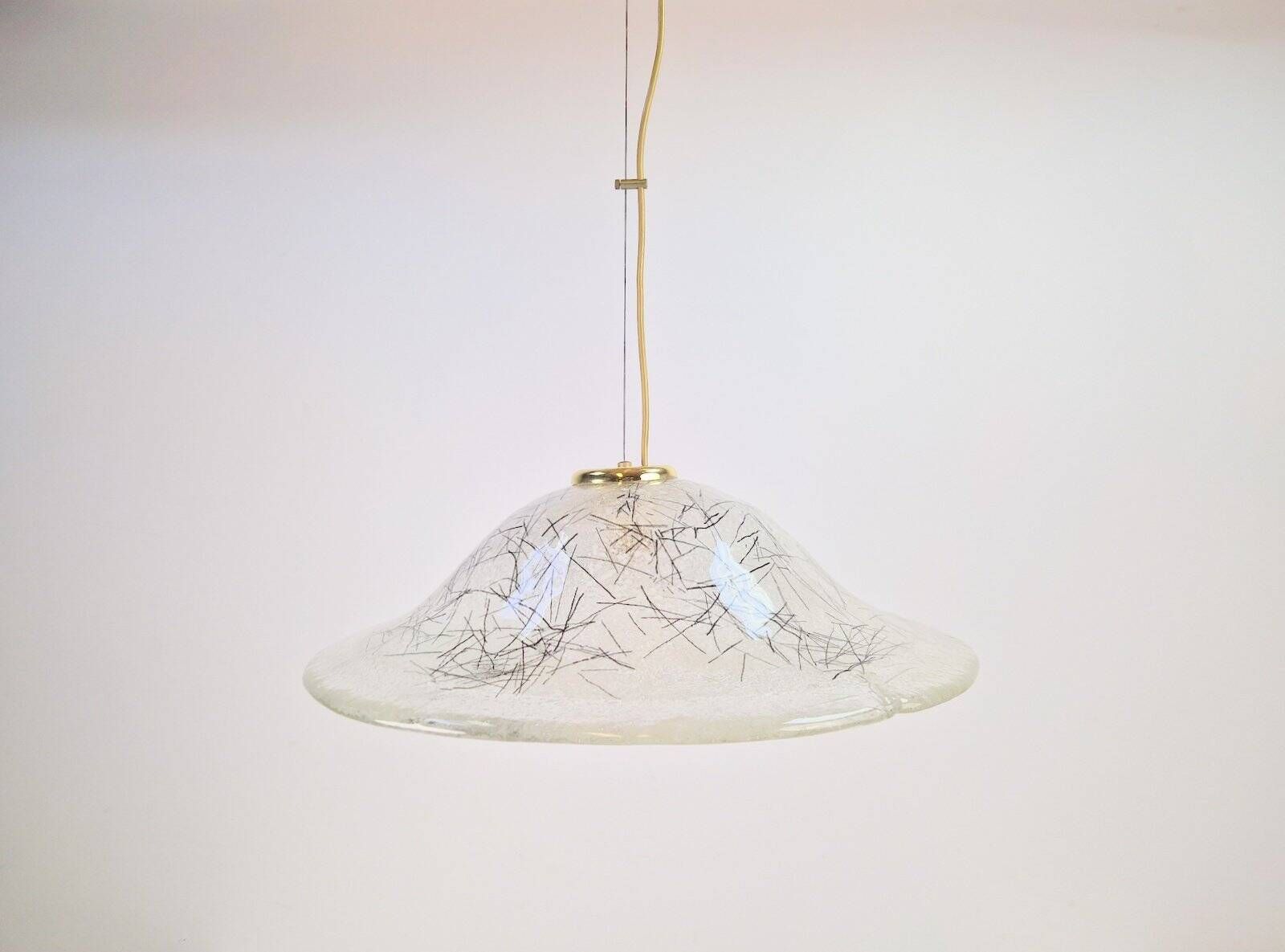 Vintage Murano Glass Pendant Lights from Kaiser-Leuchten, 1960s, Set of 2