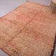 Peach Vintage Moroccan Rug 183 x 274 cm, Berber Wool Rug, Bohemian Rug