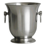 Matte silver metal ice bucket