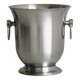 Matte silver metal ice bucket