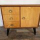 Pair of night table feet compass bedside end of vintage sofa old 1950 1960 retro