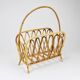 Porte-revues rotin bambou style Franco Albini, Italie, années 1970