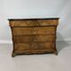 Commode XIXème en noyer poli
