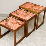 1960s marble nesting coffee table