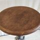 Tabouret industriel en métal et bois - années 50/60