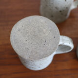 Grey sandstone mugs