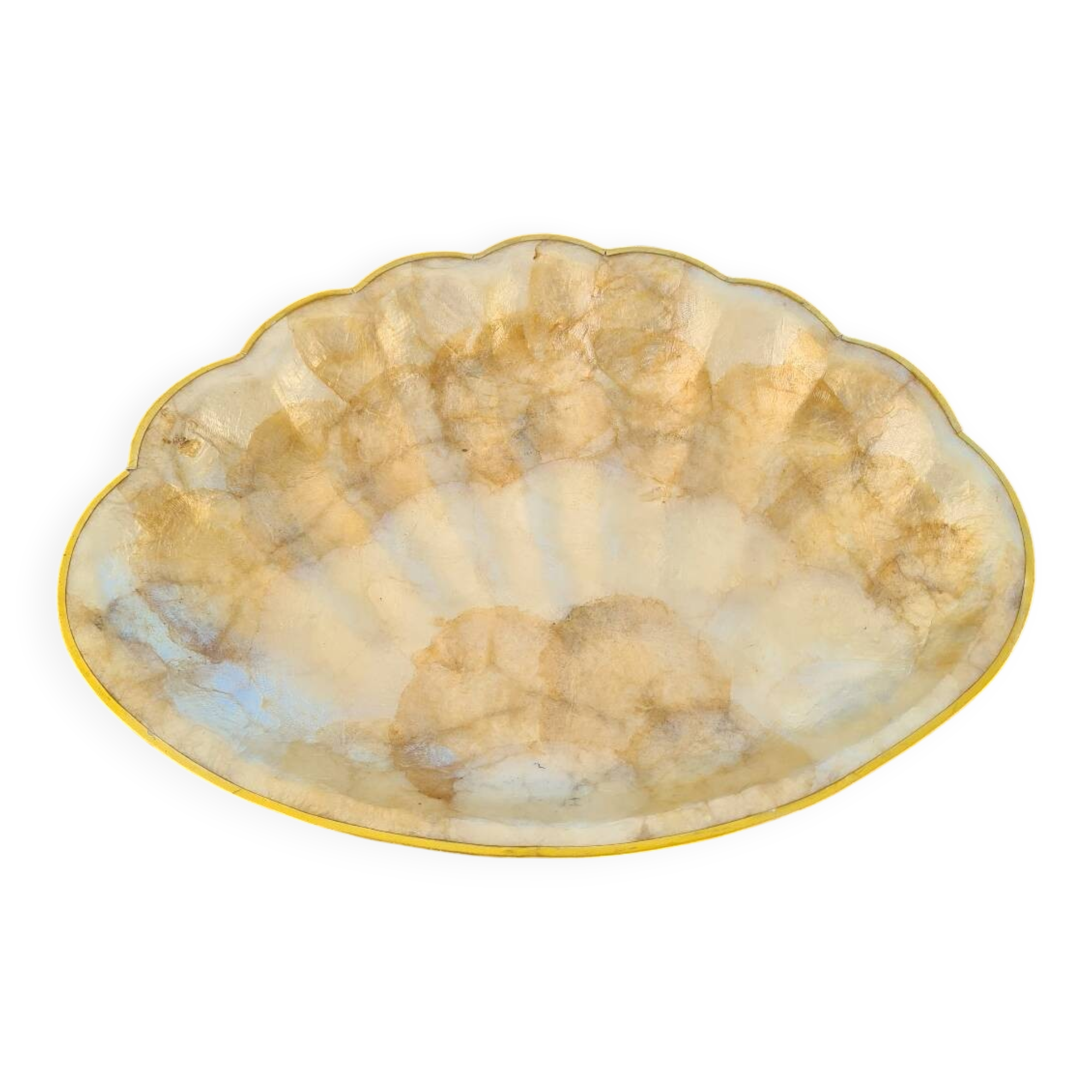 Mother-of-pearl and brass pocket emptier