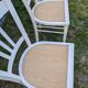 Set of 4 vintage shabby chic bistro chairs