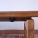 Large solid retractable coffee table