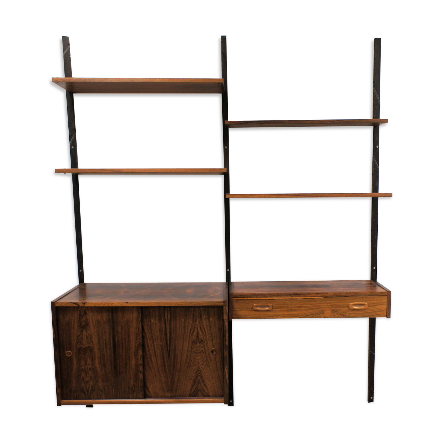 Scandinavian vintage rosewood library, Poul Sorensen