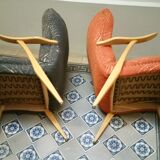 Armchairs Zig Zag scandinavian 50 60 years