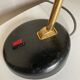 1960 black sheet metal and brass orientable lamp