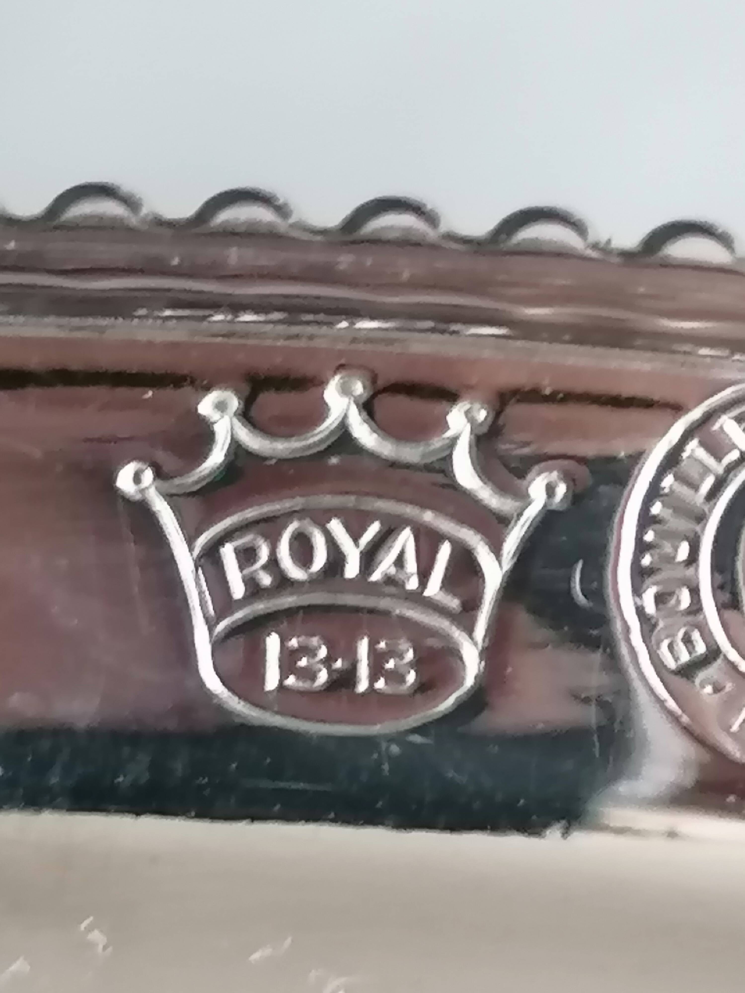 BB stamped plate from the Lyon goldsmiths Bouillet and Bourdelle.