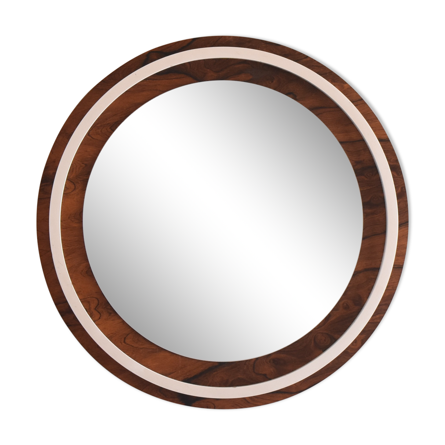 Rosewood mirror, Denmark, 1960s