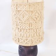 Lampe céramique et macramé
