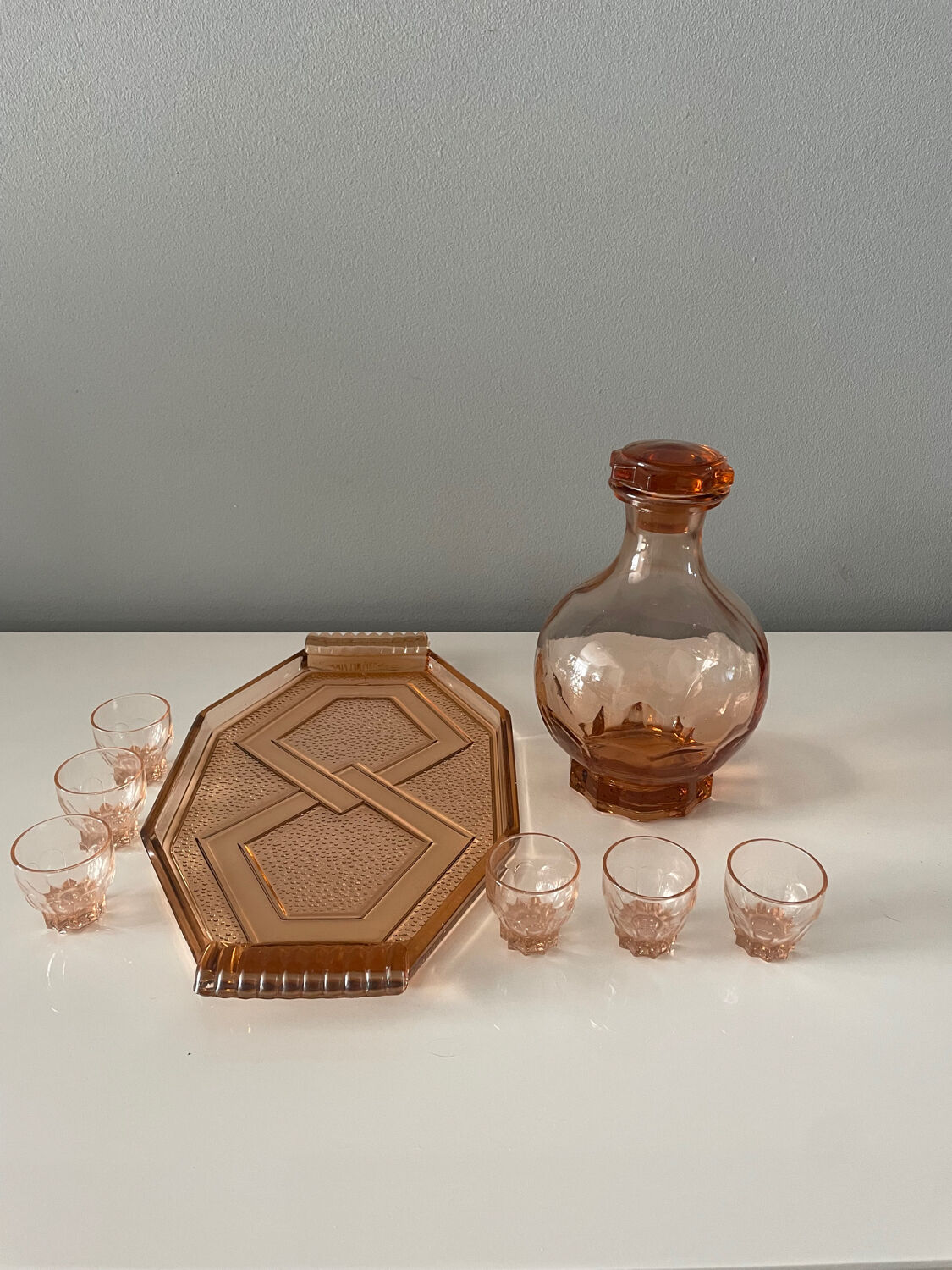 Art Deco liqueur service