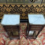 Pair of Louis XVI style bedside tables