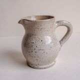 Little speckled ceramic milk jug - height 9.5 cm