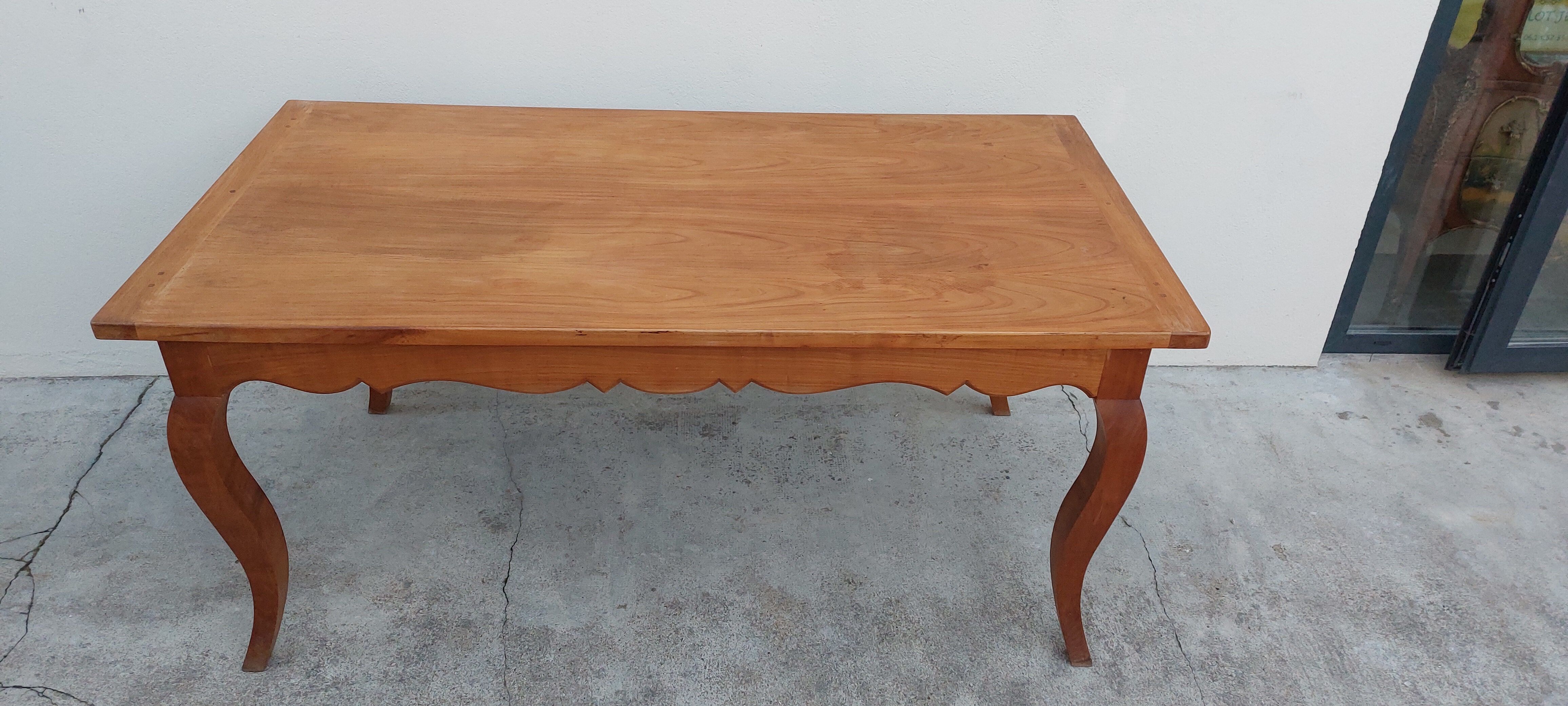 Louis XV style Farm Table in cherry wood