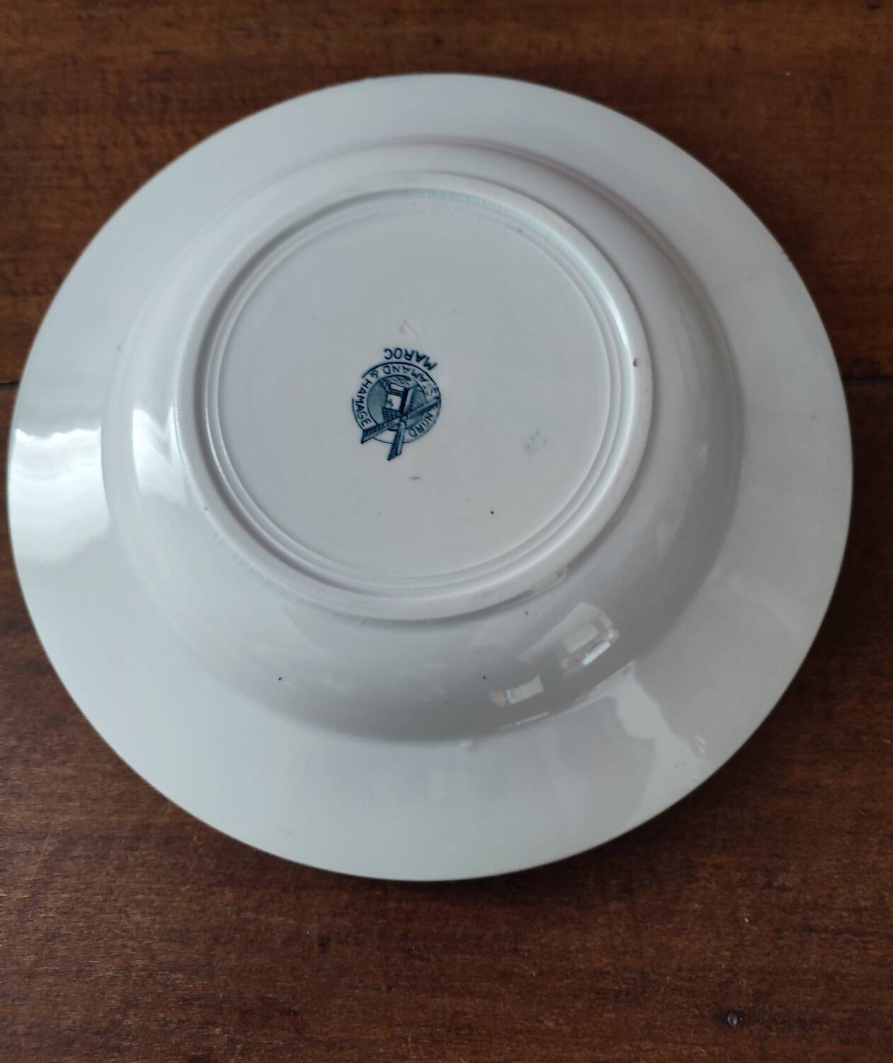 Set of 3 St Amay soup plates