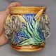 Old tobacco pot / pencils, flower vase elephant onnaing earthenware slip