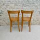 Paire de chaises de bistrot Baumann en bois clair