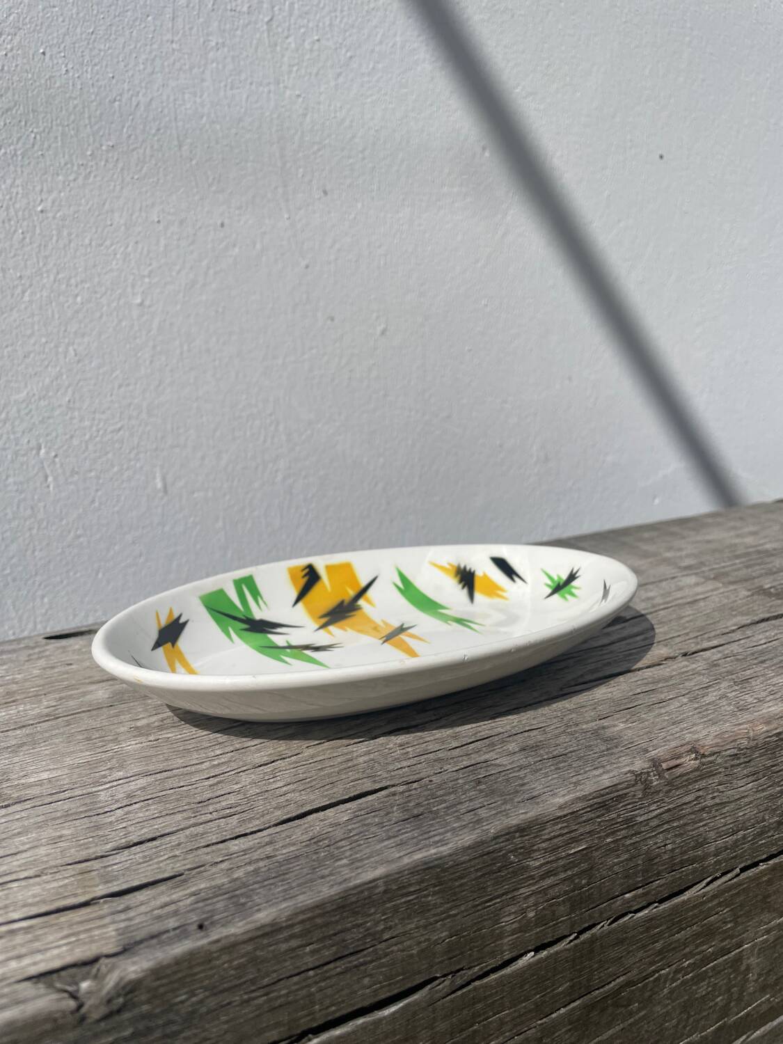 Oval bowl 1970 Digoin éclair