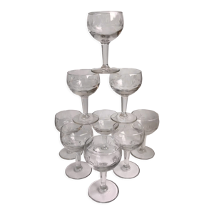 lot de 8 verres à vin