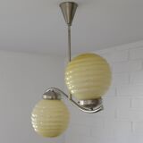 Original Art Deco Antique Chandelier Hanging Lamp Bauhaus Era